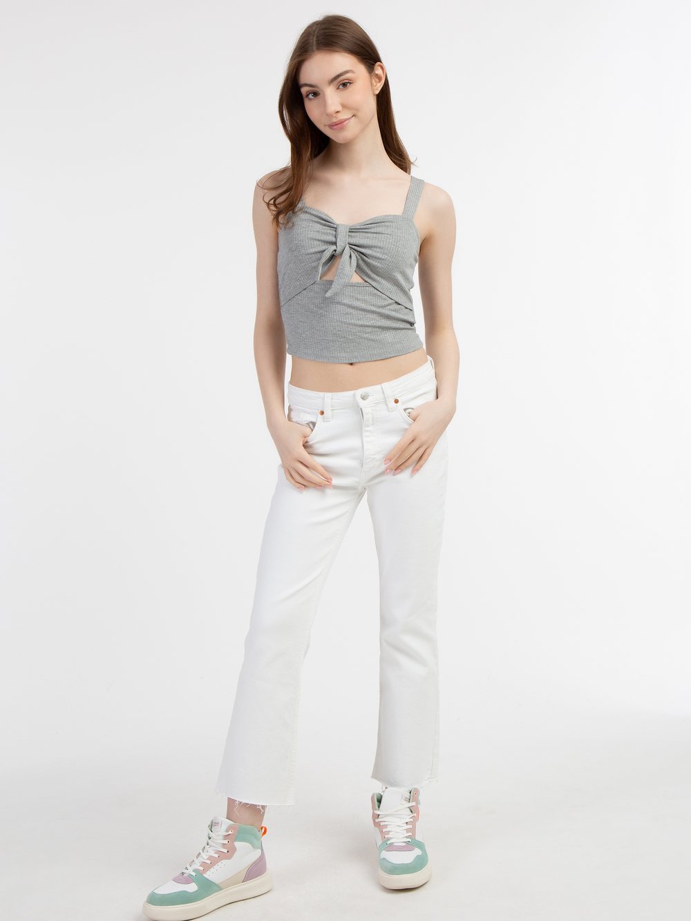 MyMo Rippstrick-Trägertop Damen Viskose