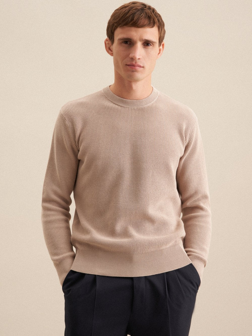 Seidensticker Strick-Jacke Herren Baumwolle