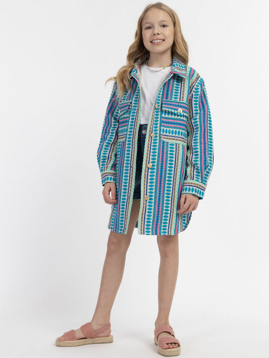 IZIA Hemdjacke Mädchen gemustert