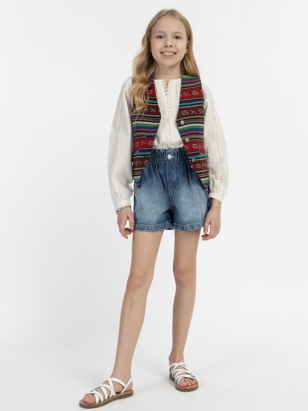 IZIA Weste Mädchen Baumwolle gemustert