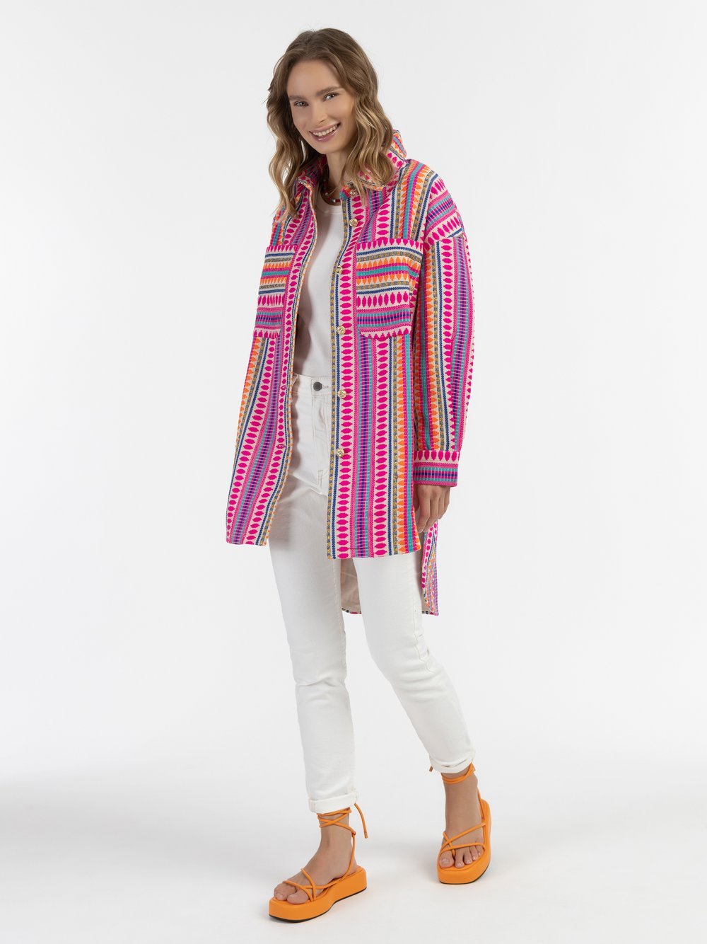 IZIA Hemdjacke Damen bedruckt