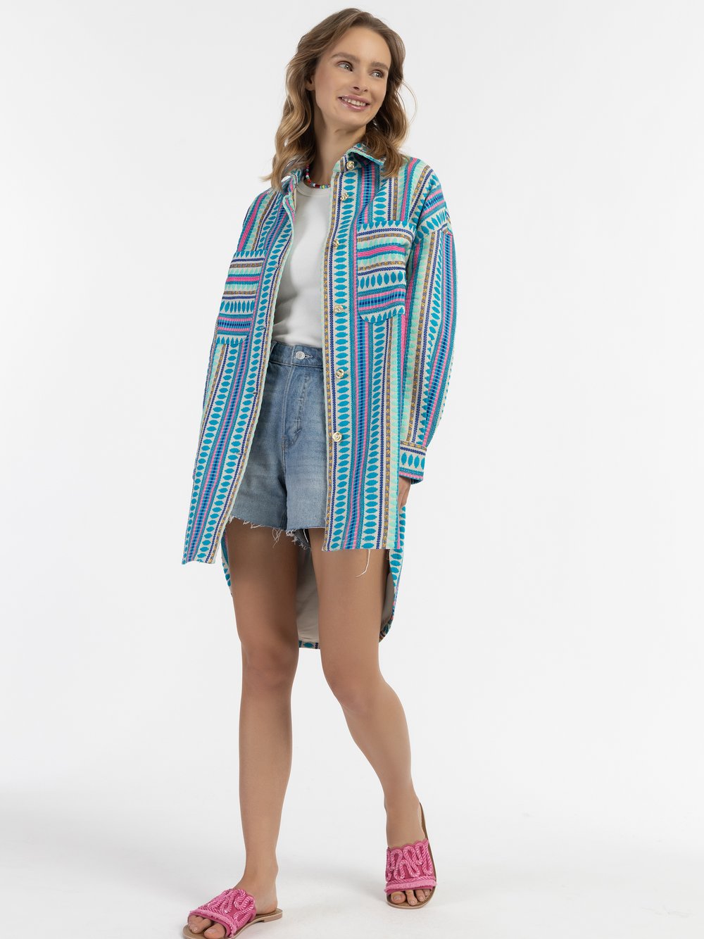 IZIA Hemdjacke Damen bedruckt