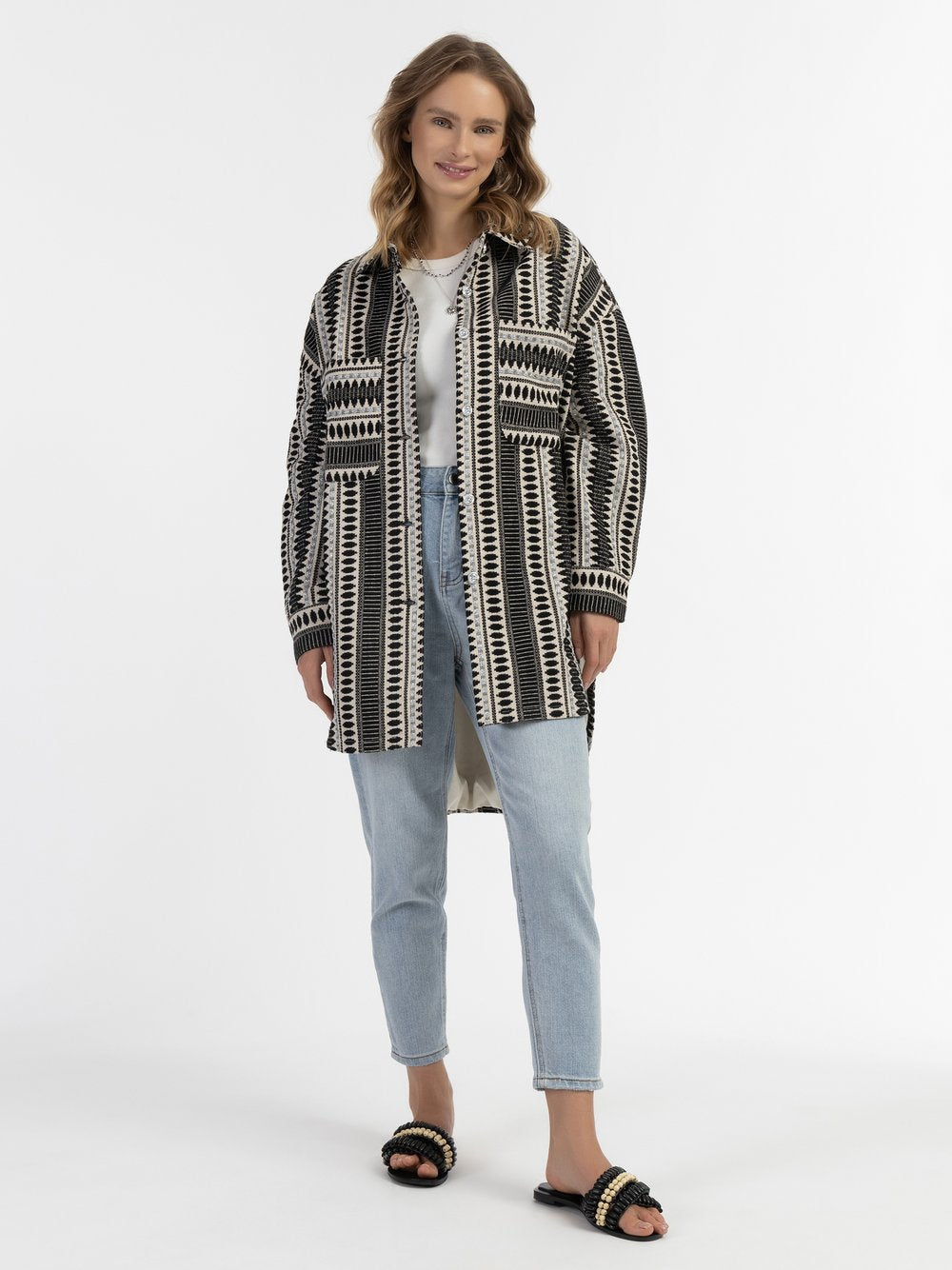 IZIA Hemdjacke Damen bedruckt