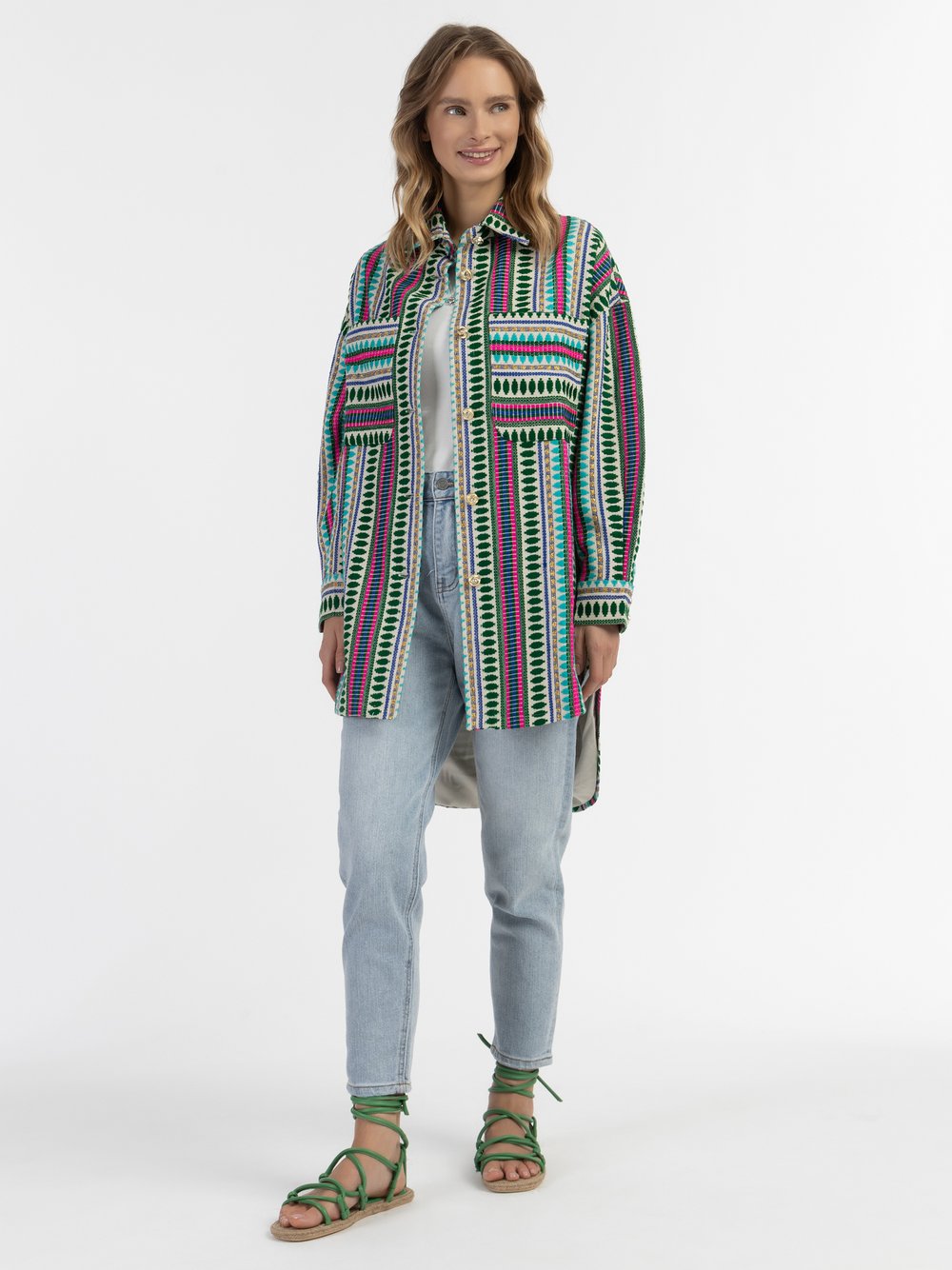 IZIA Hemdjacke Damen bedruckt