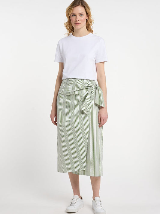 Dreimaster Wickelrock Damen Baumwolle gestreift
