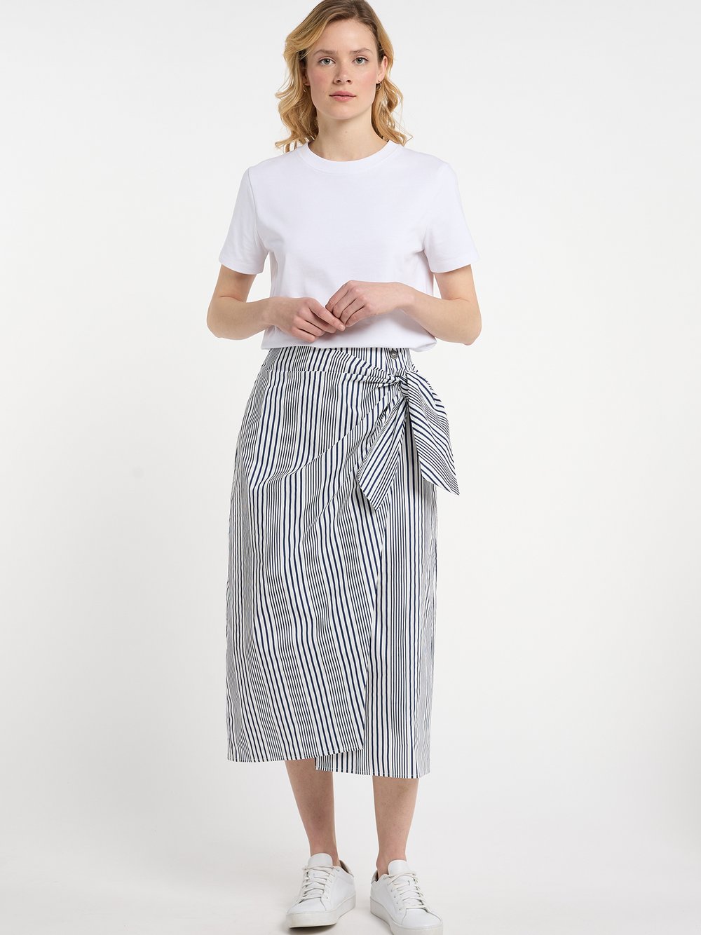 Dreimaster Wickelrock Damen Baumwolle gestreift