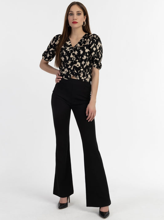 Faina Drapiertes Blusenshirt Damen gemustert