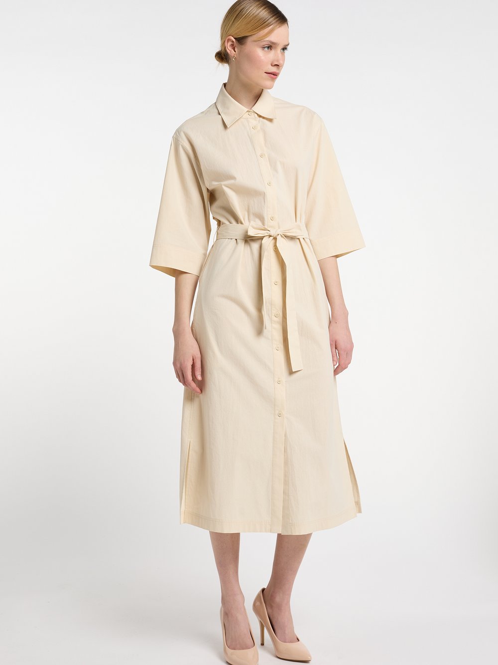 Dreimaster Hemdkleid Damen Baumwolle