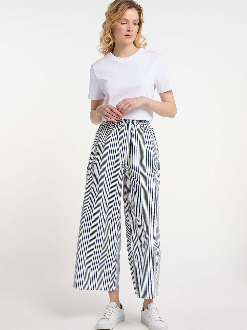 Dreimaster Culotte Damen Baumwolle gestreift