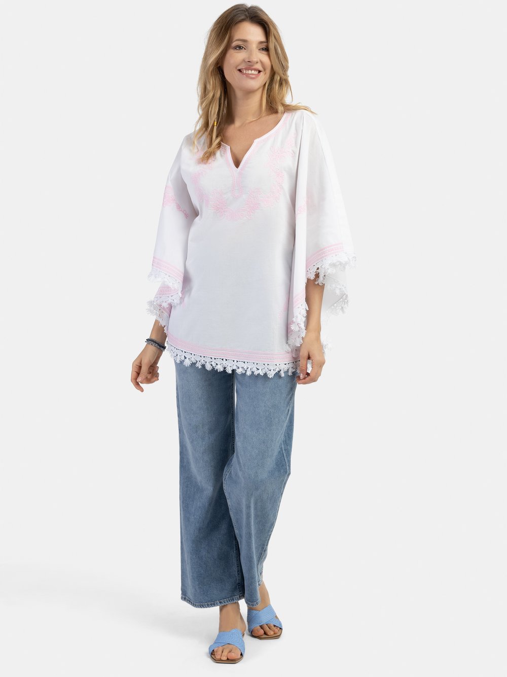 Usha Poncho Damen Baumwolle