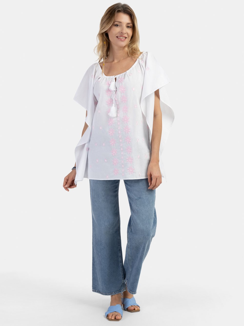 Usha Poncho Damen Baumwolle