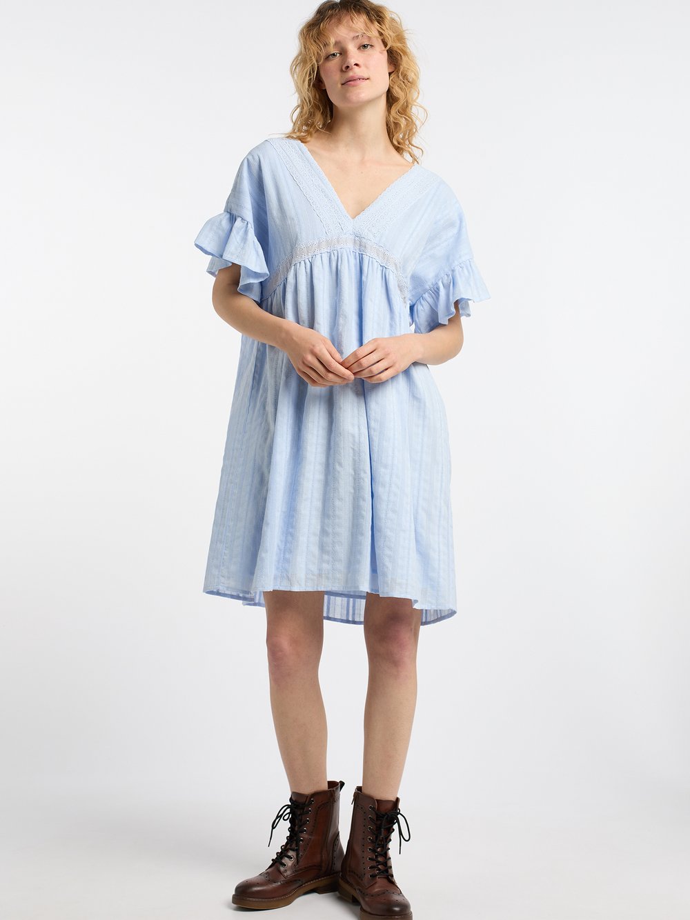 Dreimaster Kleid Damen Baumwolle