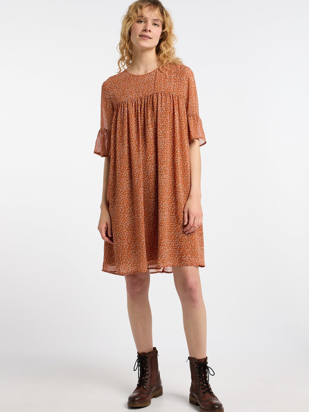 Dreimaster Kleid Damen gemustert