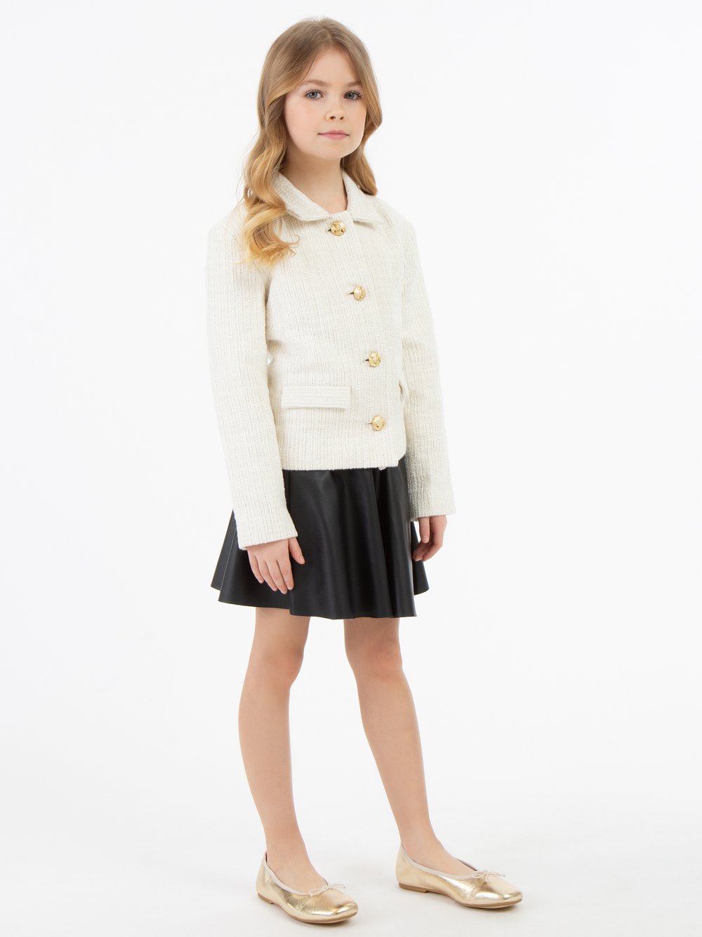 Faina Blazerjacke Mädchen Baumwolle gestreift