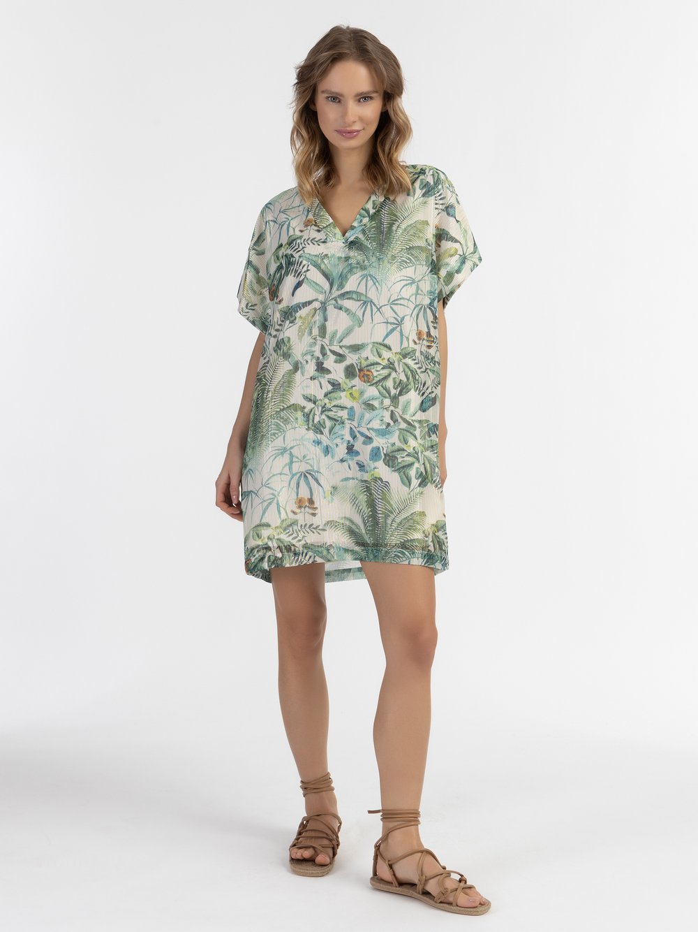 IZIA Tunika mit Effektgarn Damen bedruckt