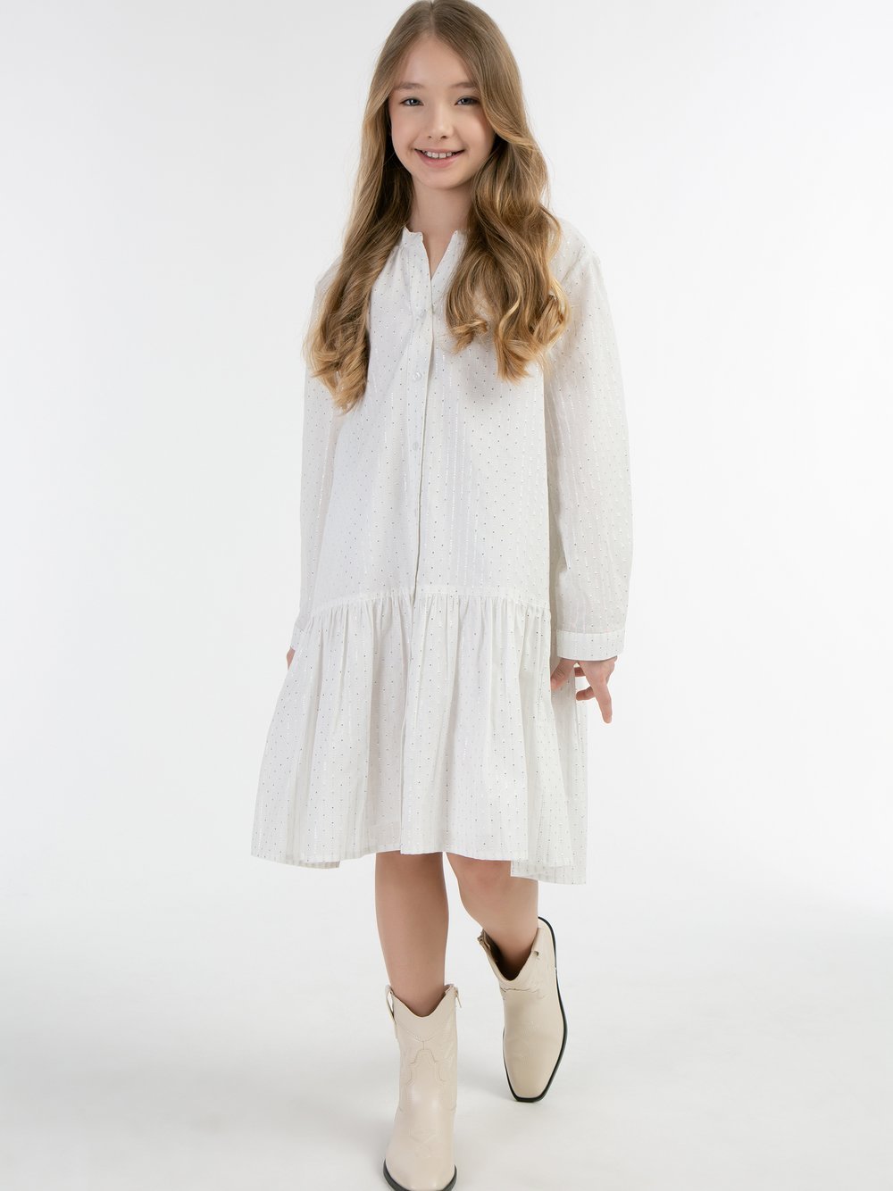 IZIA Sommerkleid Mädchen Baumwolle gepunktet