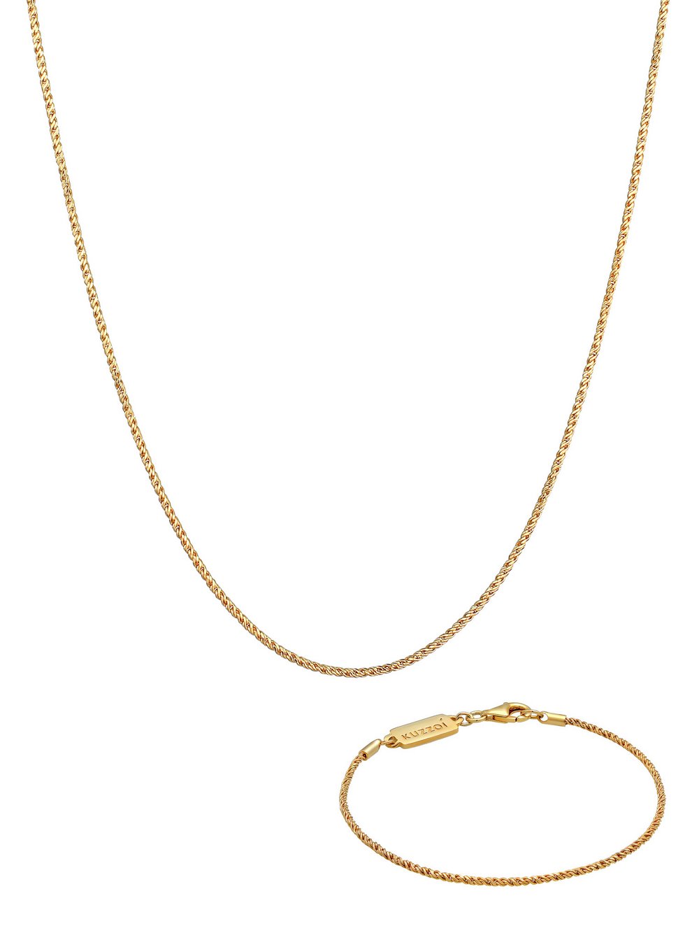 KUZZOI Schmuckset Herren Sterlingsilber