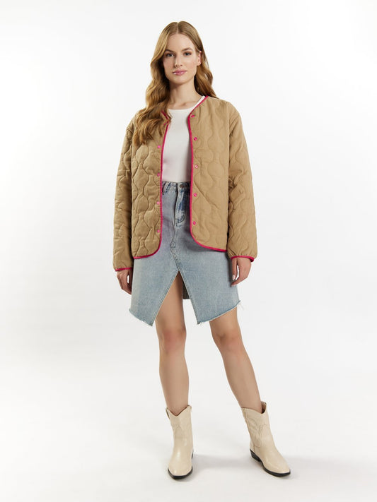 Dreimaster Steppjacke Damen Baumwolle