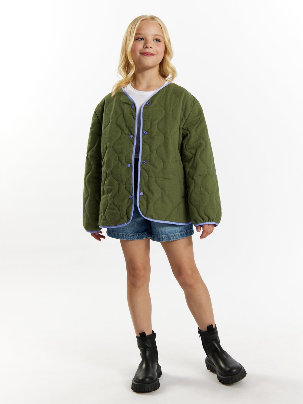 Dreimaster Steppjacke Mädchen Baumwolle