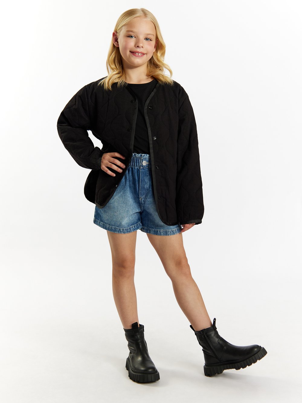 Dreimaster Steppjacke Mädchen Baumwolle