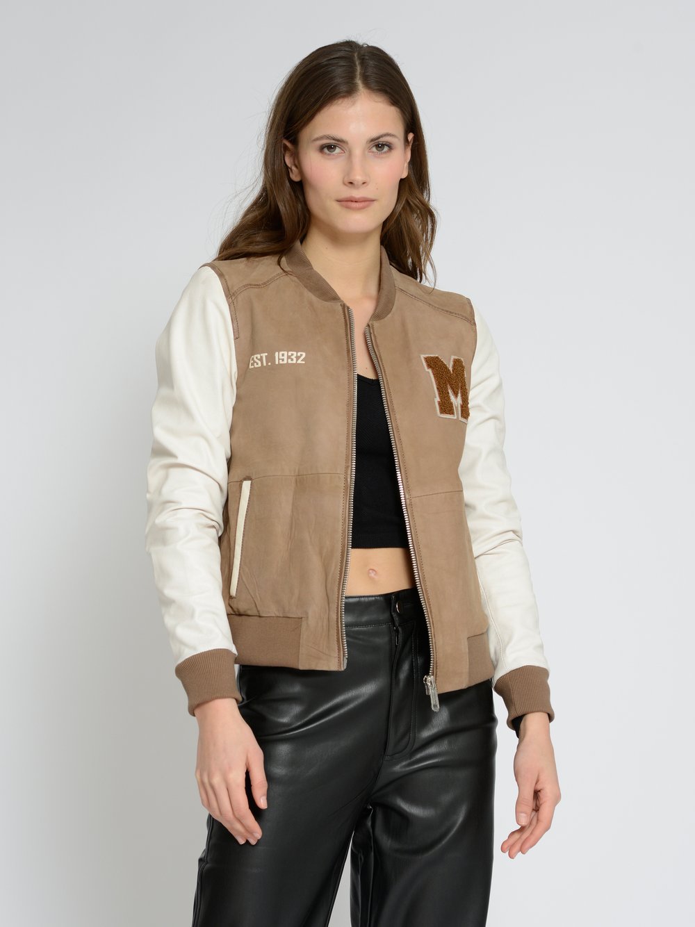 Mustang Lederblouson Damen