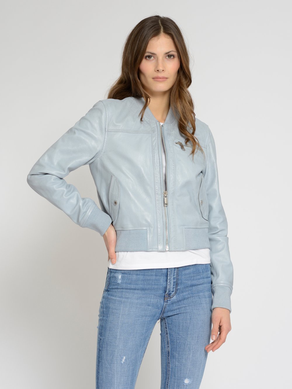Mustang Lederblouson Damen