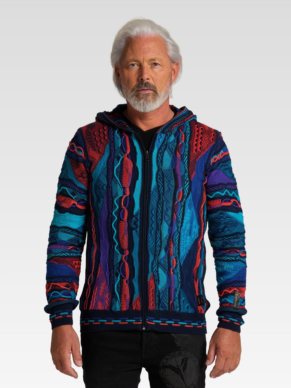 Carlo Colucci Sweatshirt Herren Baumwolle bedruckt