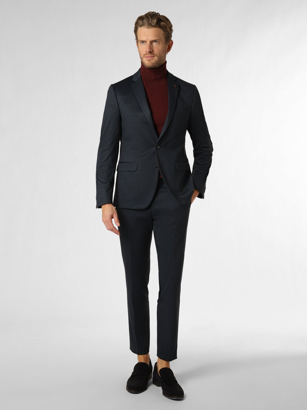 Finshley & Harding London Anzug Herren Slim Fit meliert