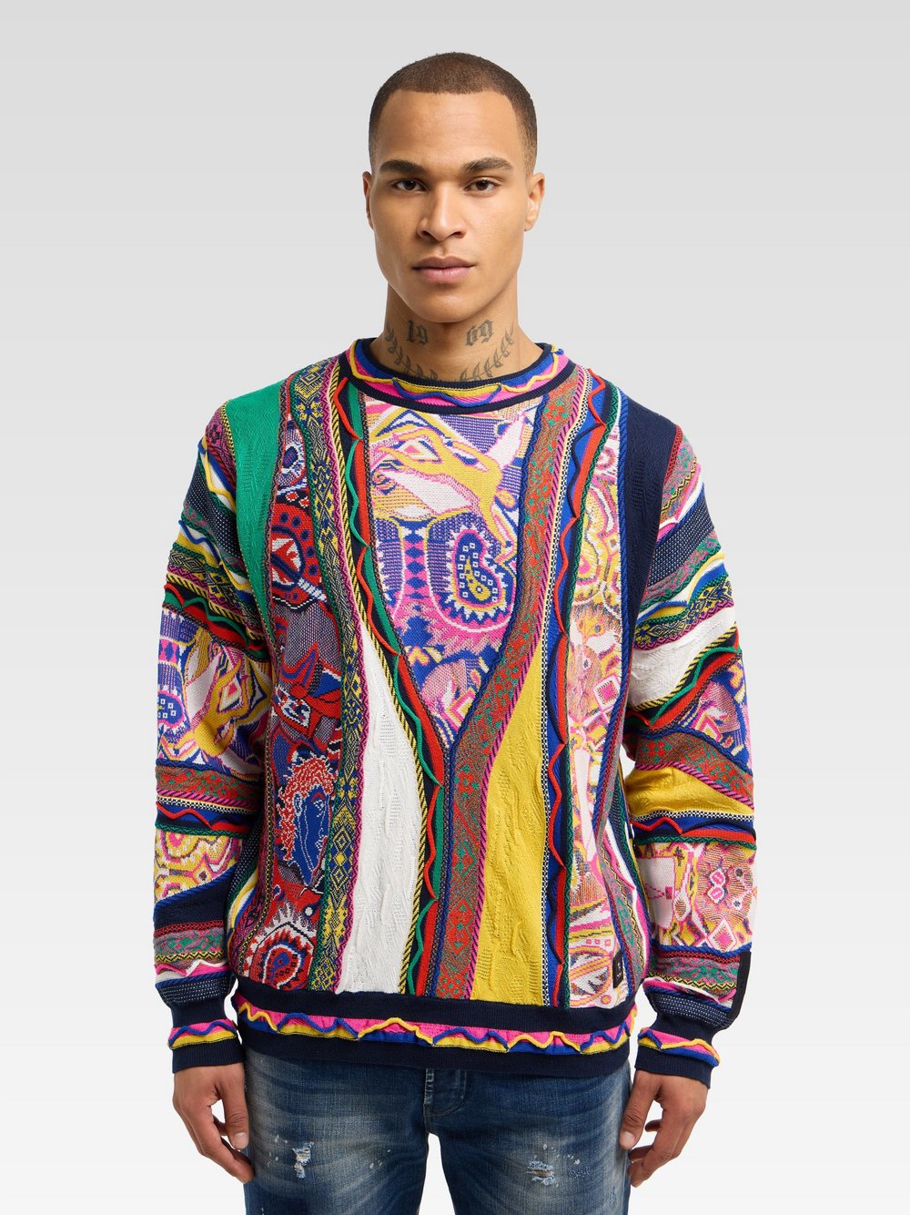 Carlo Colucci Sweatshirt Herren Baumwolle bedruckt