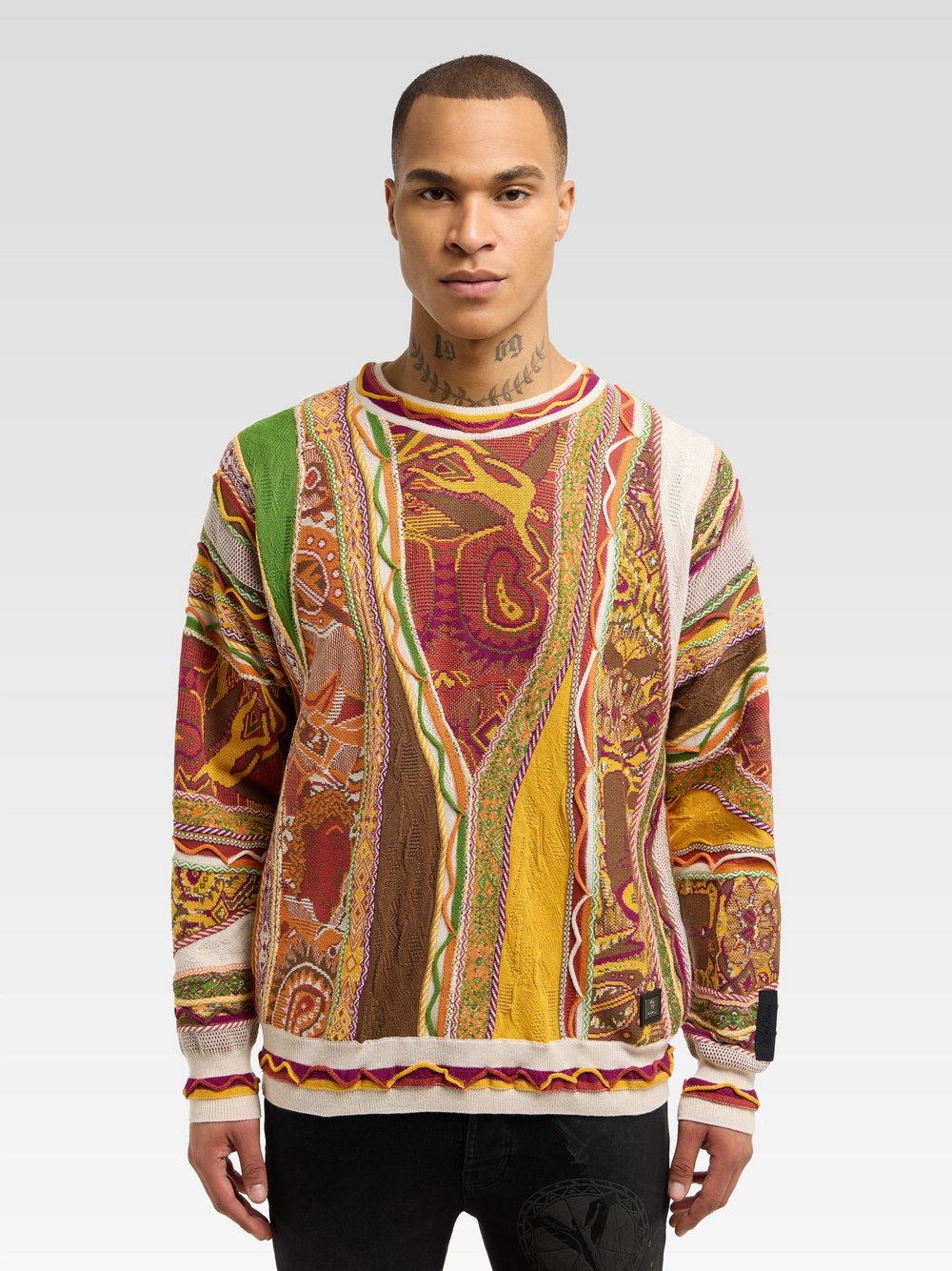 Carlo Colucci Sweatshirt Herren Baumwolle bedruckt