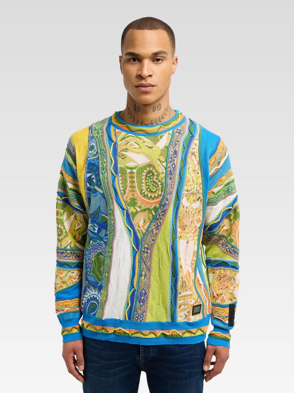 Carlo Colucci Sweatshirt Herren Baumwolle bedruckt