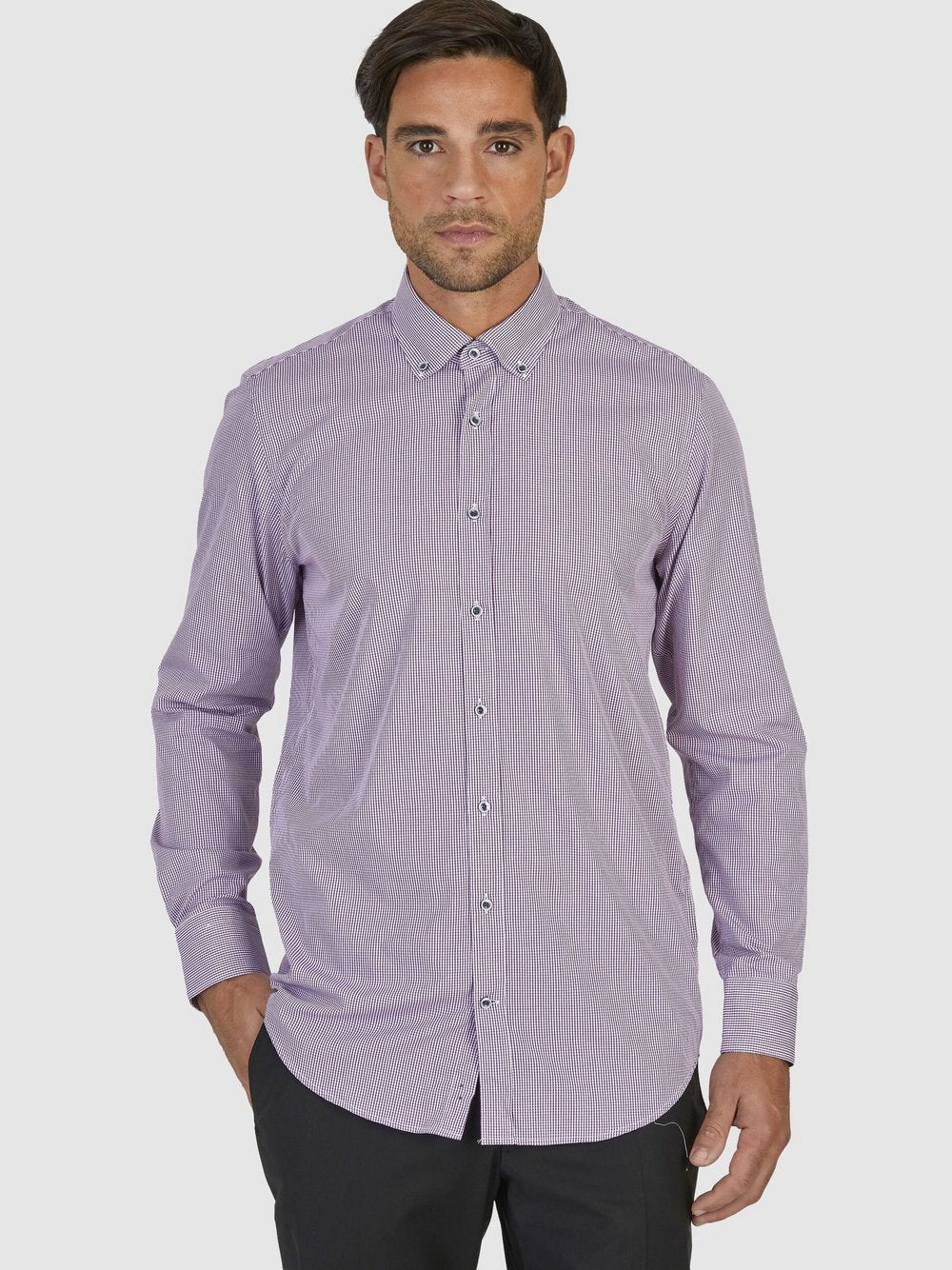 Daniel Hechter Business-Hemd Herren Modern Fit Baumwolle kariert