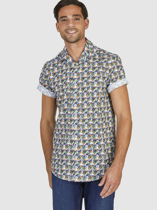 Daniel Hechter Hemd Herren Modern Fit Baumwolle gemustert