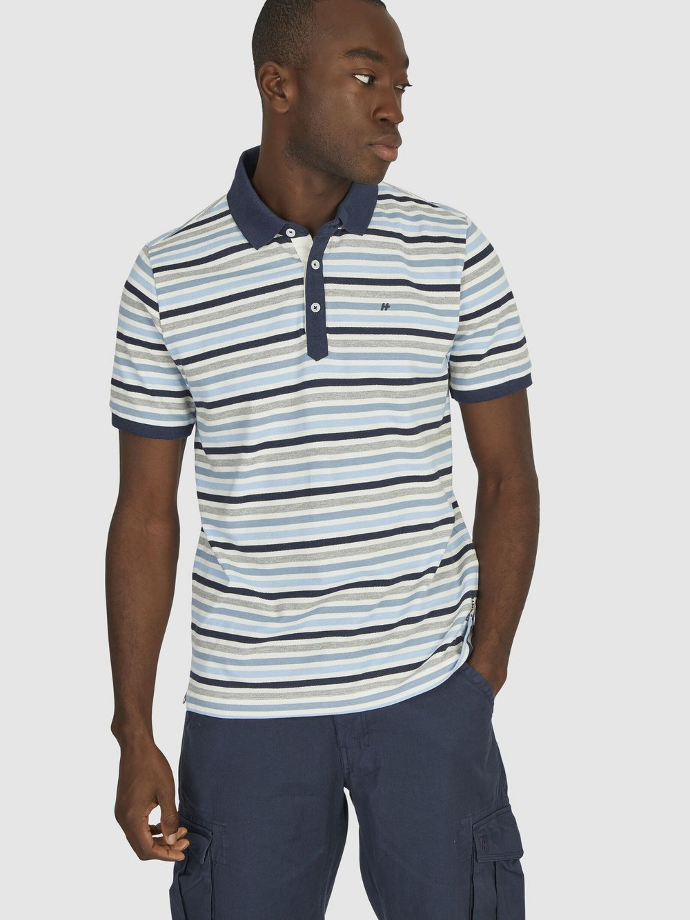 Daniel Hechter Poloshirt Herren Baumwolle gestreift