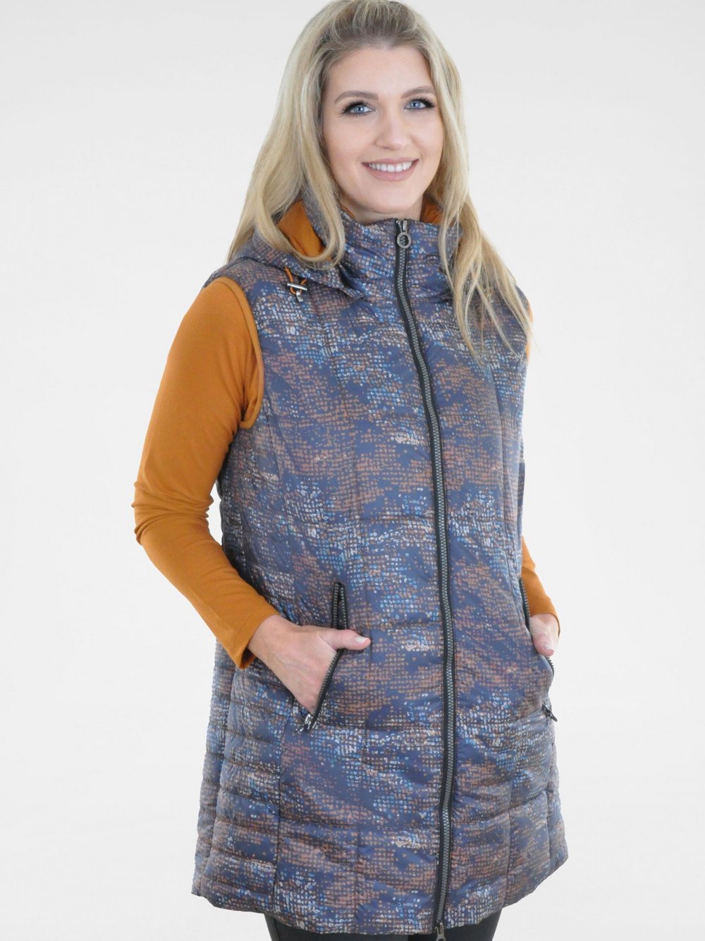 Navigazione Weste Damen bedruckt
