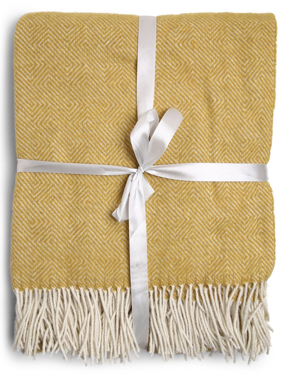 Gözze Wohndecke aus Merinowolle Damen Schurwolle gemustert