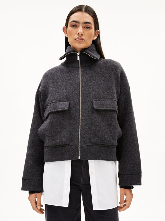 ARMEDANGELS Jacke Damen Baumwolle meliert