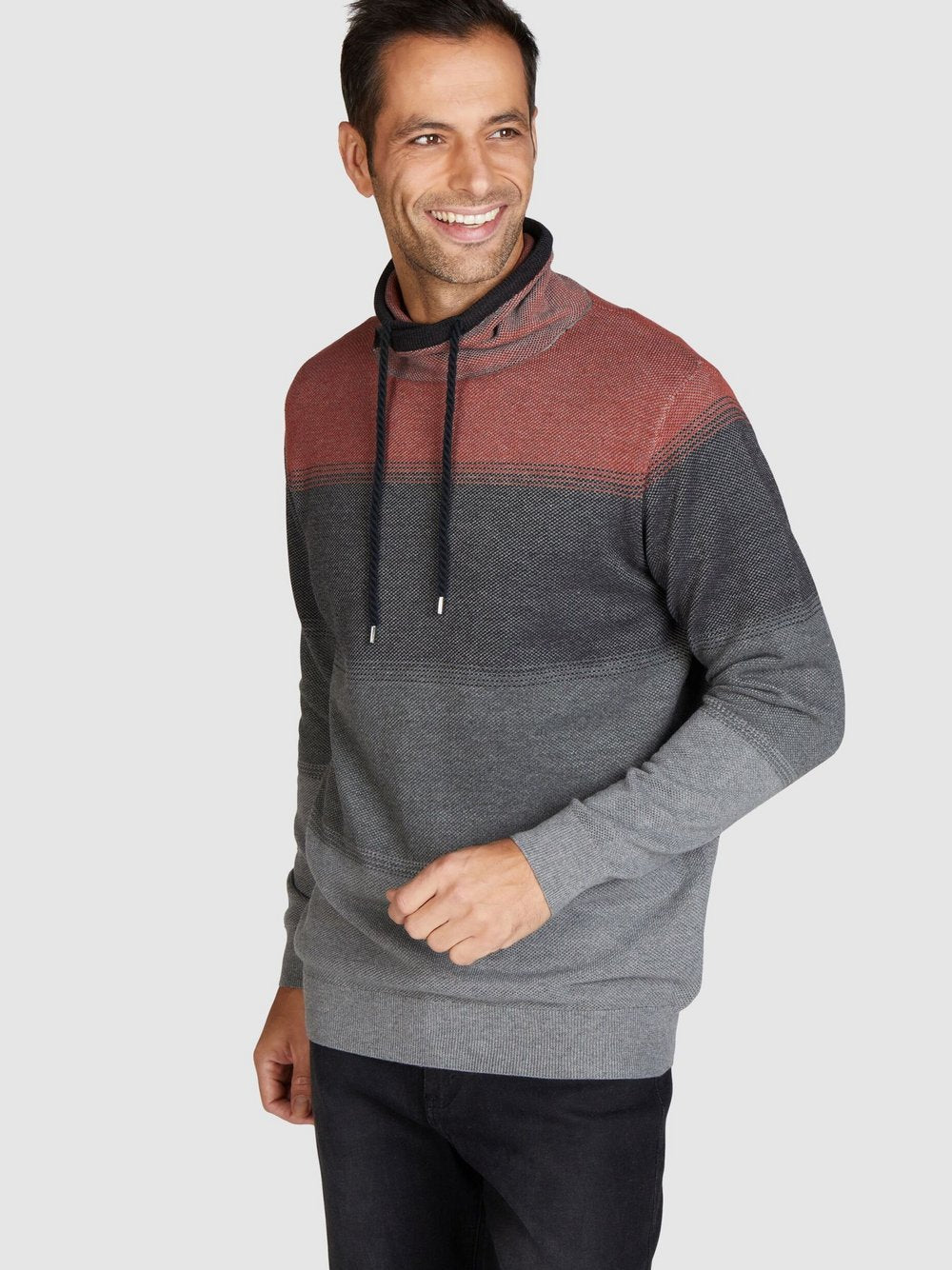 Navigazione Pullover Herren Baumwolle gestreift