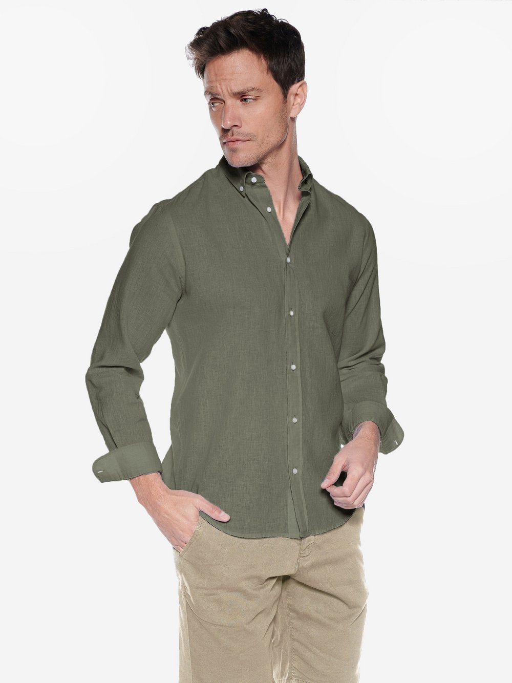 Steffen Klein Leinenhemd Herren Modern Fit