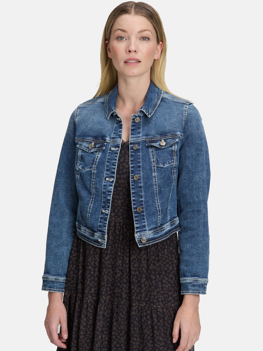 Vera Mont Jeansjacke Damen Baumwolle