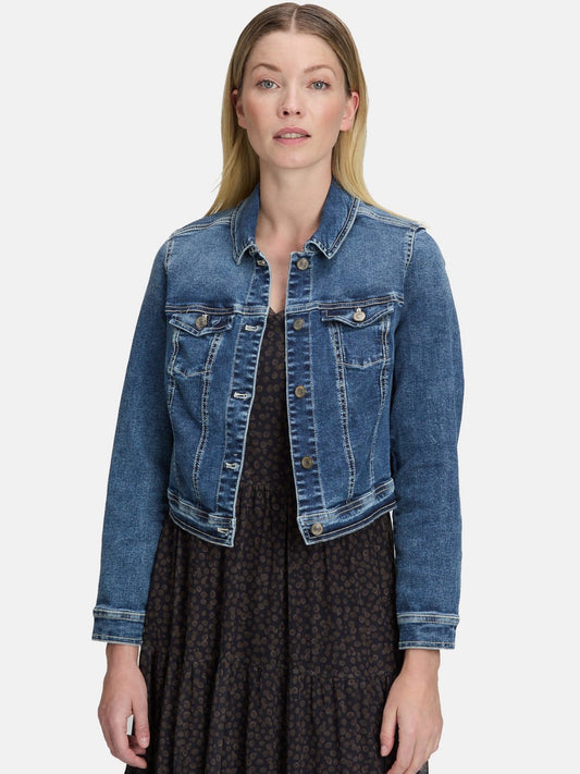 Vera Mont Jeansjacke Damen Baumwolle
