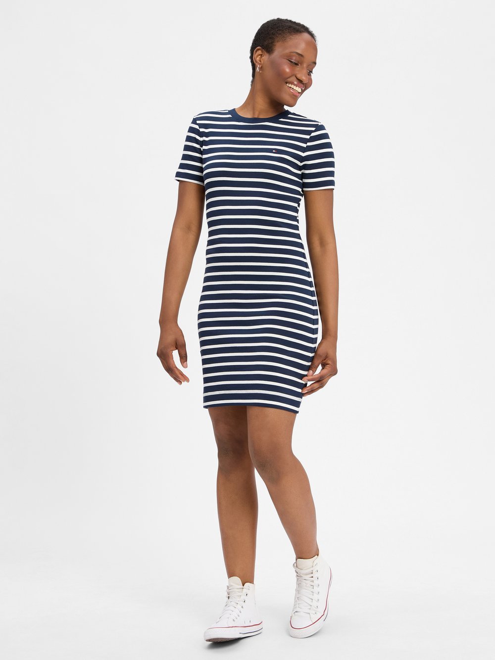 Tommy Hilfiger Kleid Damen Baumwolle gestreift