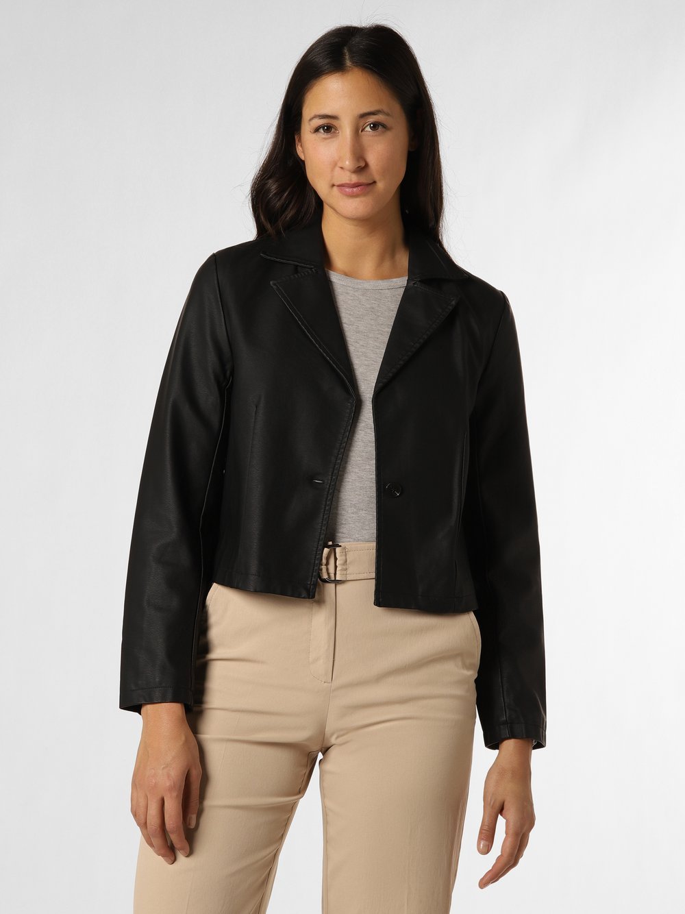 Aygill's Blazer Damen Kunstleder