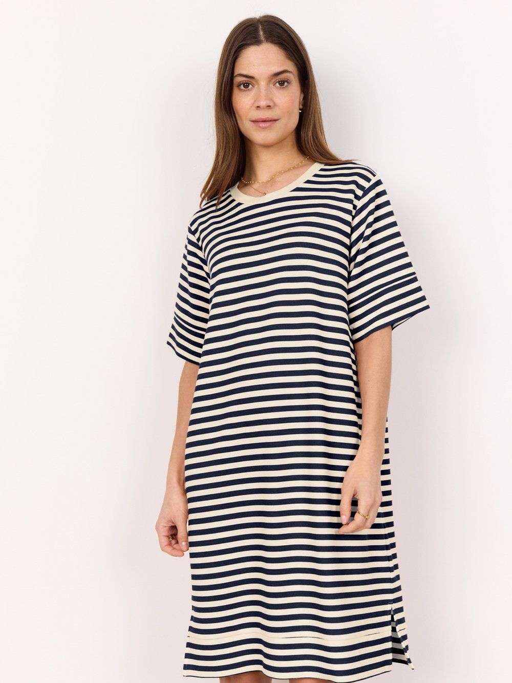 soyaconcept® Jerseykleid Damen Modal gestreift