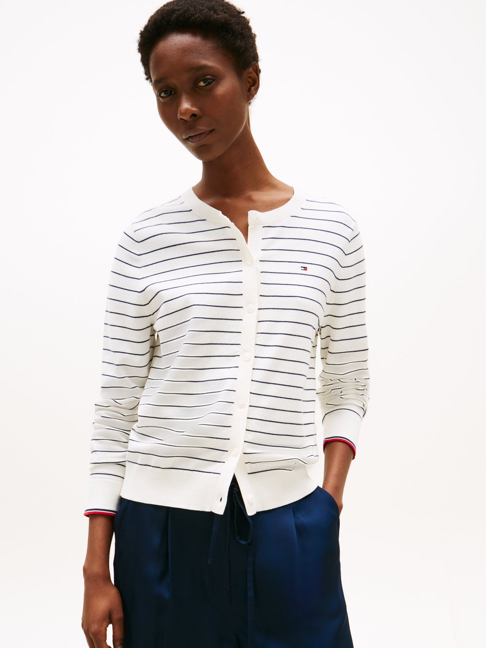 Tommy Hilfiger Strickjacke Damen Feinstrick gestreift