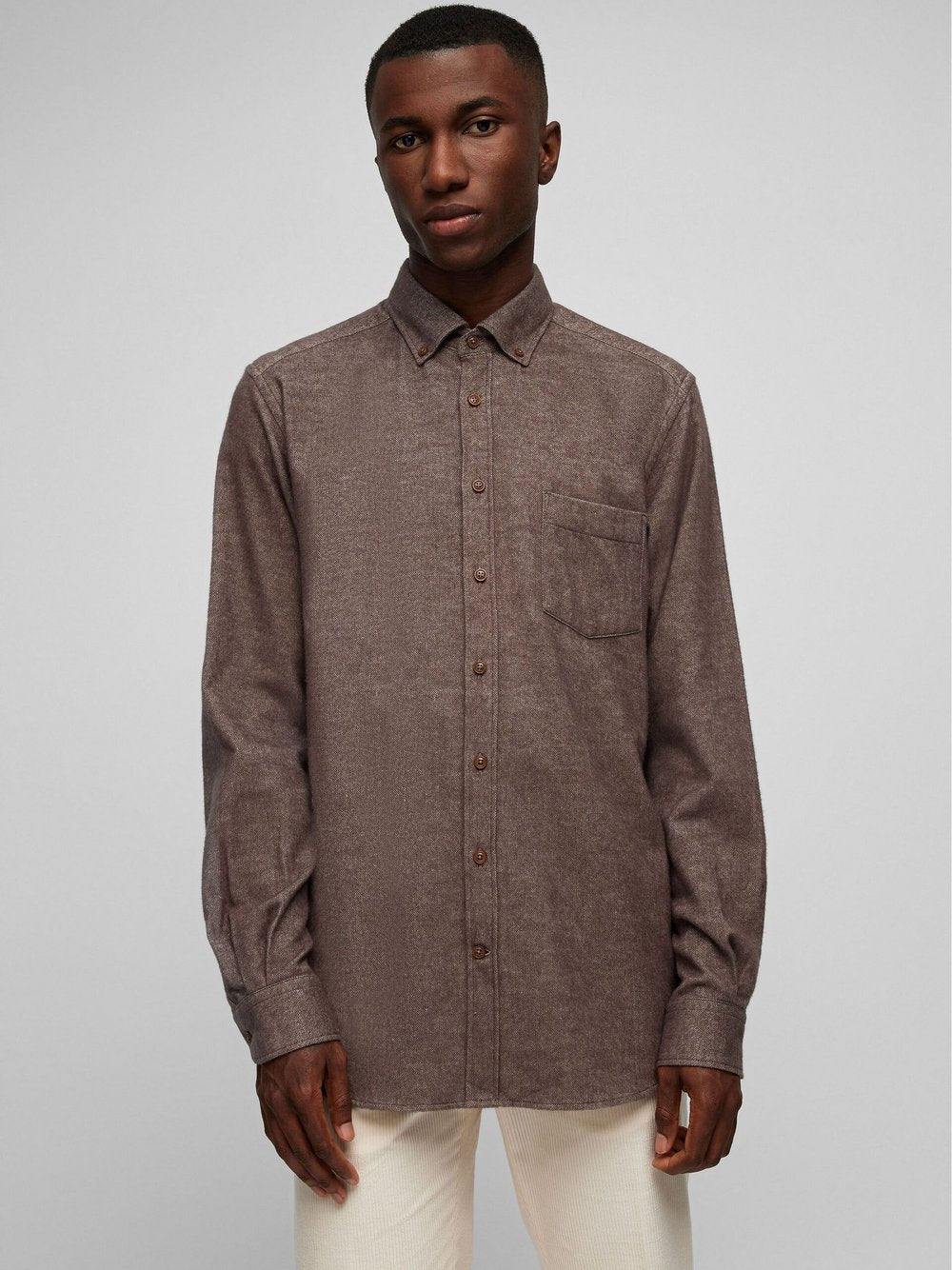 Daniel Hechter Casual-Flanellhemd Herren Regular Fit Baumwolle