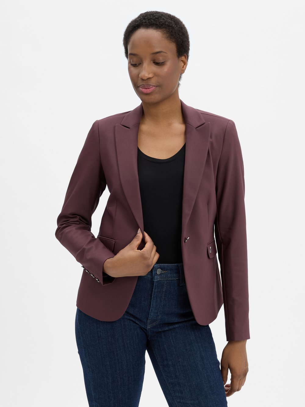 MOS MOSH Kurzblazer Damen Baumwolle
