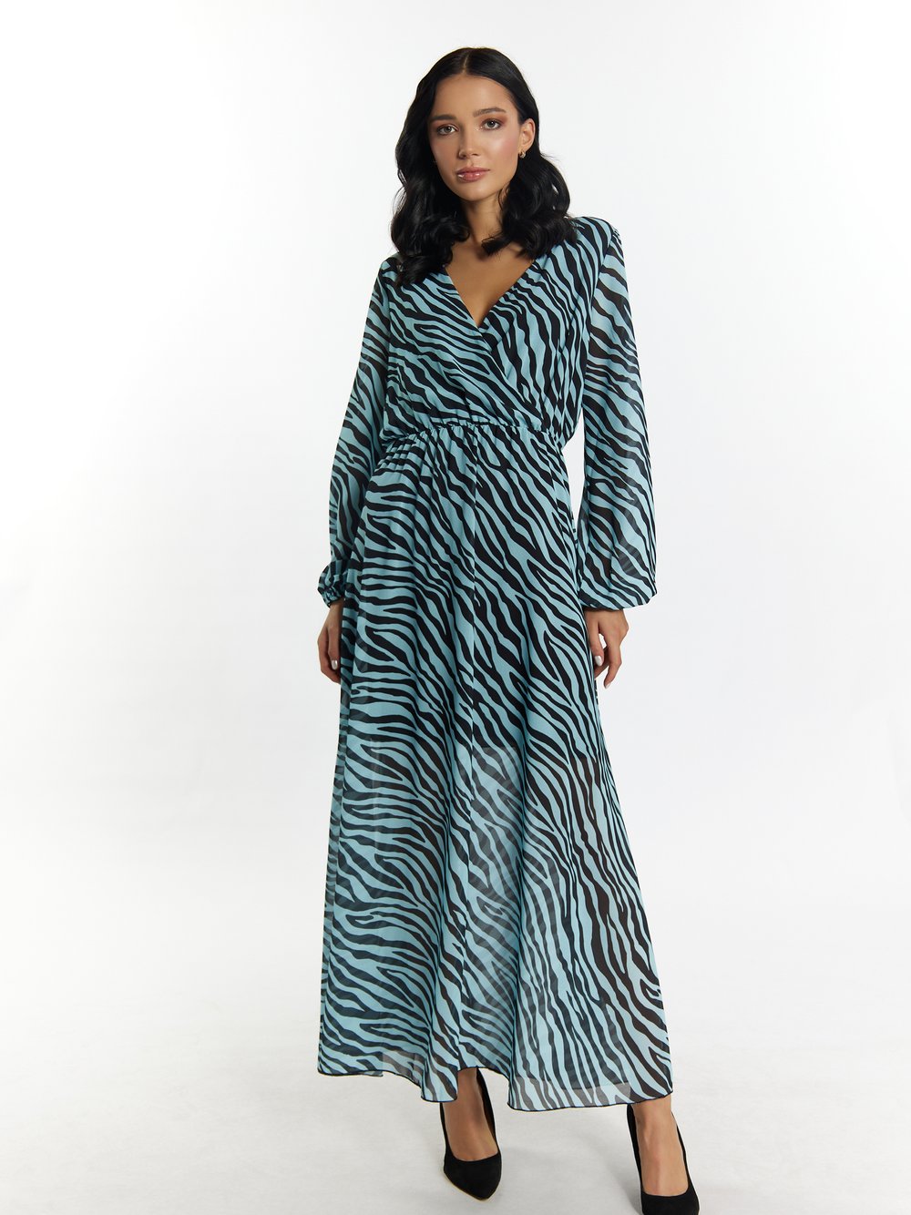 Faina Kleid mit Zebra-Print Damen gemustert