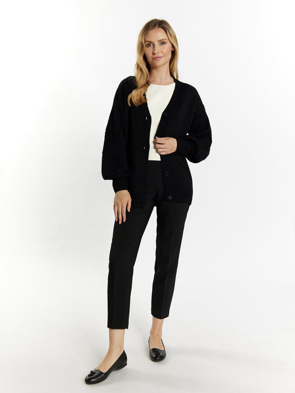 Usha Strickcardigan Damen gemustert