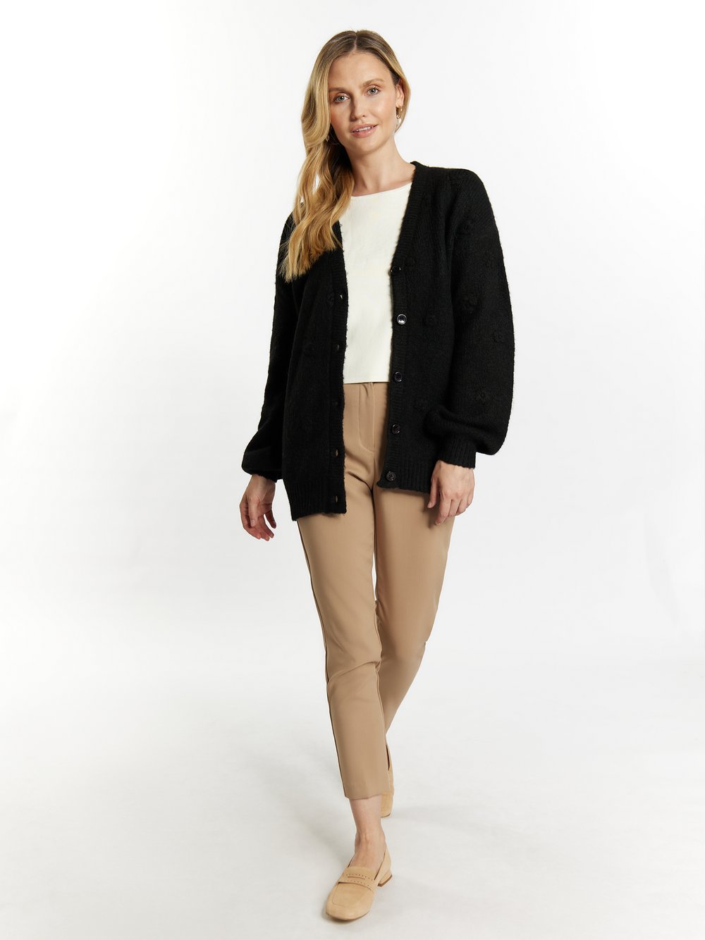 Usha Strickcardigan Damen gemustert